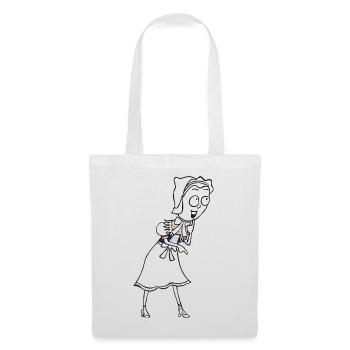 SERBSKA JANKA - contour - - Sac en tissu - blanc - Devant