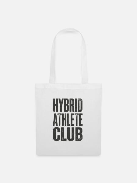 Hybrid Athlete Club Grunge Motivation - Stoffbeutel - Weiß