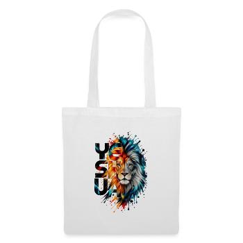 YESHUA – Löwe von Juda | Christliches Design  - Stoffbeutel - Weiß - Vorne