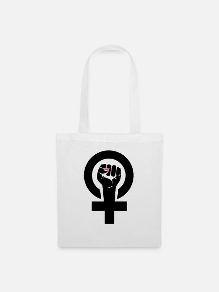 feministin - Stoffbeutel - Weiß