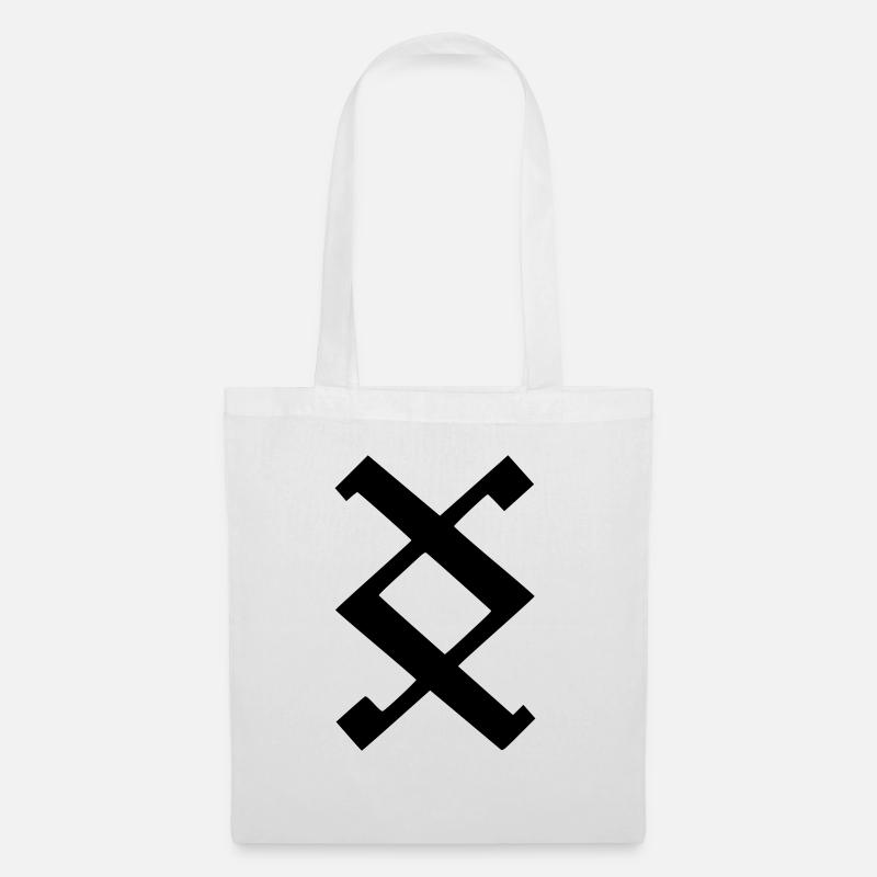 Wikinger Rune - Wo ein Wille ist ist auch ein Weg - Stoffbeutel - Weiß