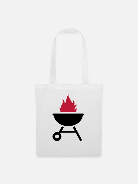 Grill - Stoffbeutel - Weiß