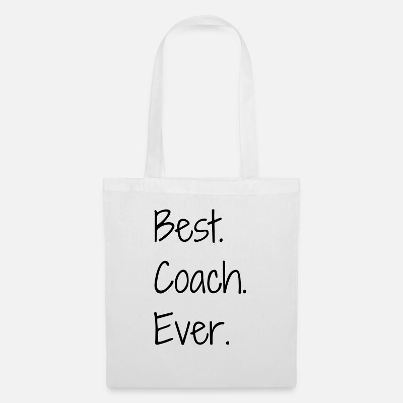 Coach / Coaching / Trainer / Sport - Stoffbeutel - Weiß
