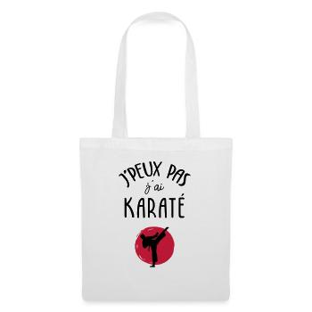 J'peux pas j'ai karaté - Sac en tissu - blanc - Devant