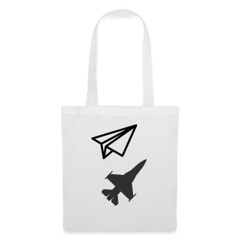Paper airplane - Keeping your child's soul - Tote Bag - white - Front