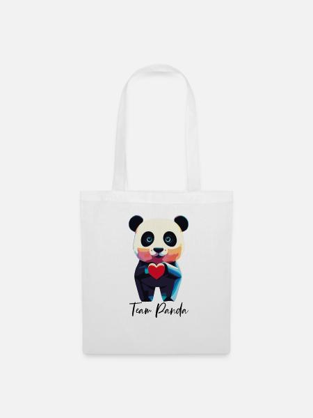 PANDA - Stoffbeutel - Weiß