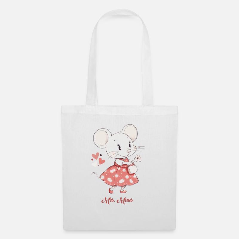 Mr. Maus - Stoffbeutel - Weiß