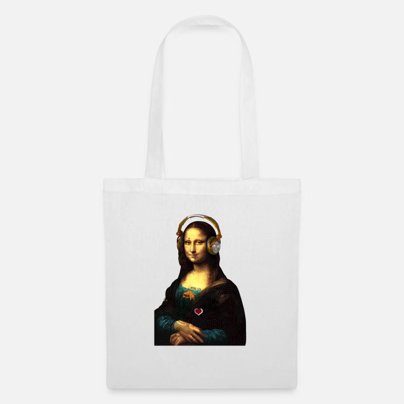 Mona Lisa - Stoffbeutel - Weiß