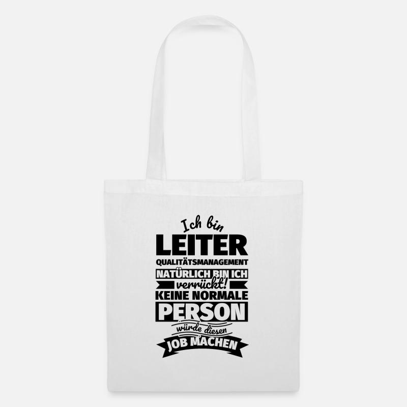 Leiter Qualitätsmanagement Geschenke - Stoffbeutel - Weiß