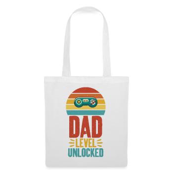 Dad Level Freigeschaltet Coole Kunst Für Gamer Dad - Stoffbeutel - Weiß - Vorne