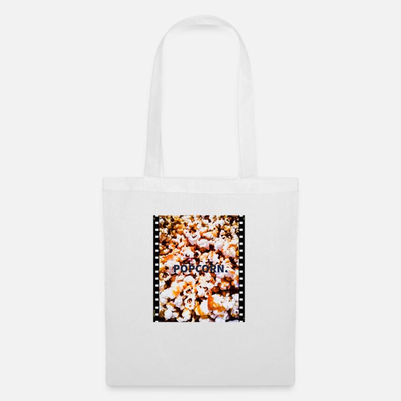 Popcorn - Stoffbeutel - Weiß