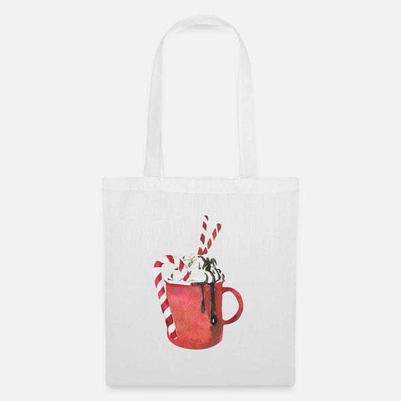 Hot chocolate and marshmallows - Tote Bag - white