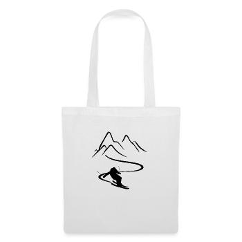 Skiing skiing ski motif for skiers - Tote Bag - white - Front