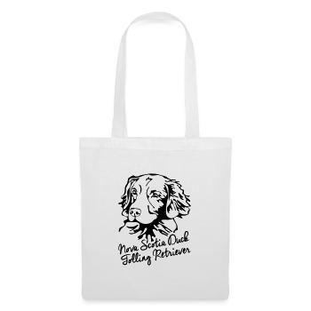 PORTRAIT DE RETRIEVER DE NOUVELLE-ÉCOSSE DUCK TOLLING - Sac en tissu - blanc - Devant