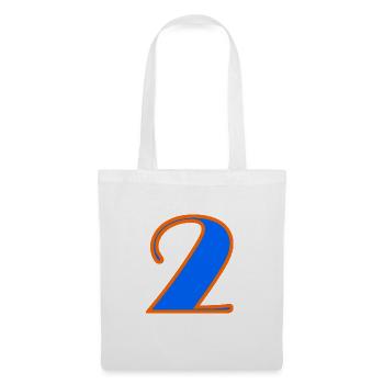 2. 2 JAHRE. 2. JUBILÄUM. GEBURTSTAG 2 JAHRE. 2 - Stoffbeutel - Weiß - Vorne