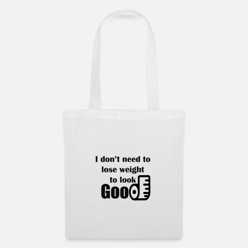 Pas de perte de poids - Sac en tissu - blanc