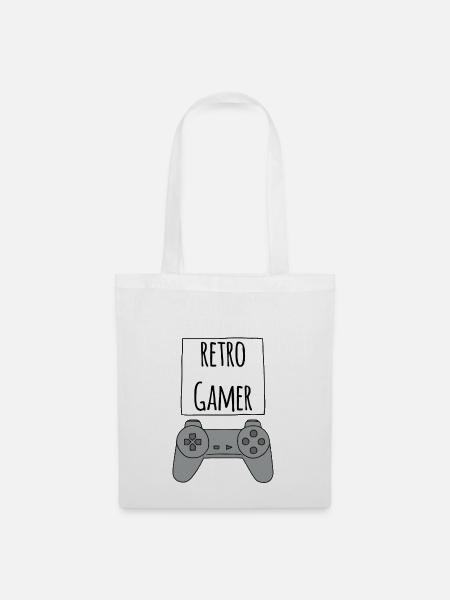 Gamer Retro PS - Stoffbeutel - Weiß