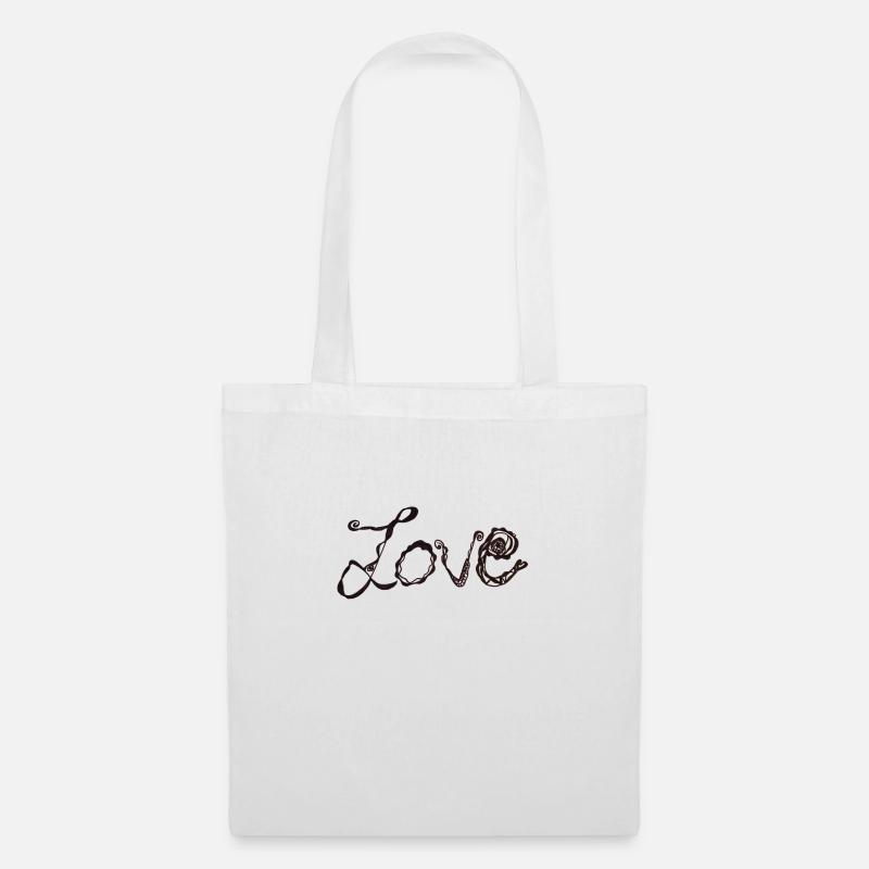 Love - Stoffbeutel - Weiß