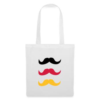 Moustaches pour l'Allemagne - Sac en tissu - blanc - Devant