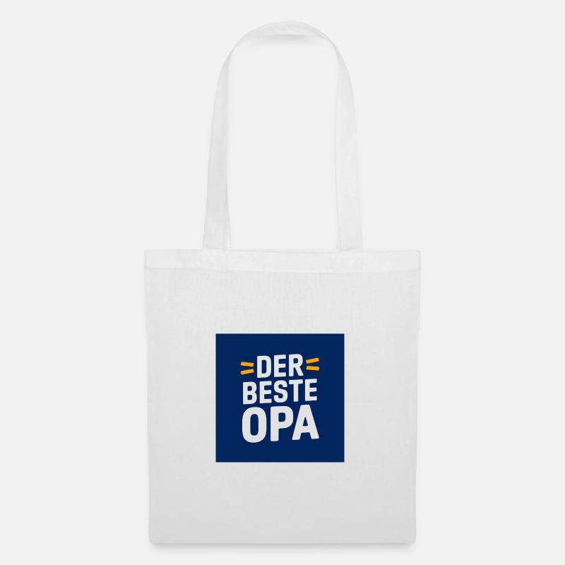 Der beste Opa Design - Stoffbeutel - Weiß