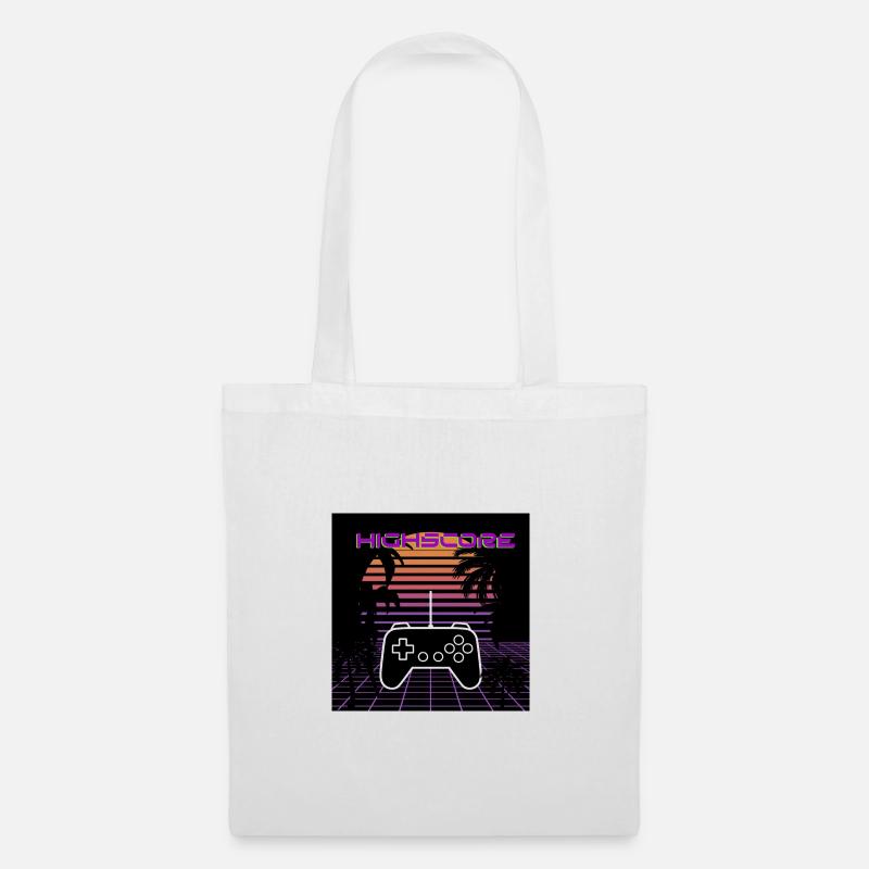 Note élevée - Sac en tissu - blanc