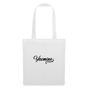 Yasmine - Prénom - Sac en tissu - blanc - Devant