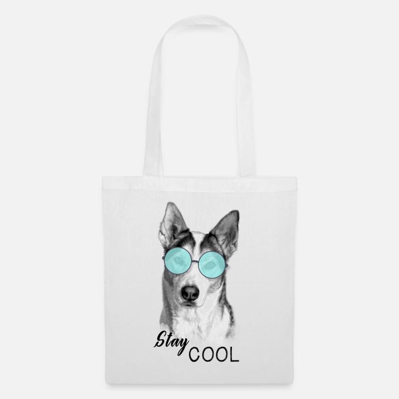 Hund - Stay Cool - Stoffbeutel - Weiß