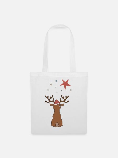 Weihnachten - Stoffbeutel - Weiß