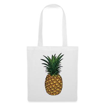 Ananas - Stoffbeutel - Weiß - Vorne