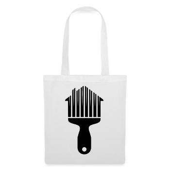 Painter House Brush Motif - Tote Bag - white - Front