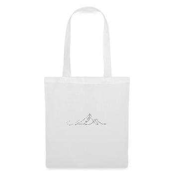 Mountain Love | One Line Art - Stoffbeutel - Weiß - Vorne
