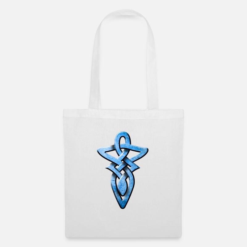 tribal_knot_blue - Stoffbeutel - Weiß