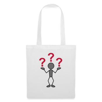 greyman_with_problems_3c - Tote Bag - white - Front