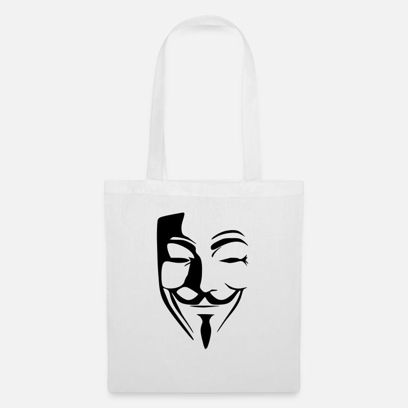 anonymous - Tote Bag - white