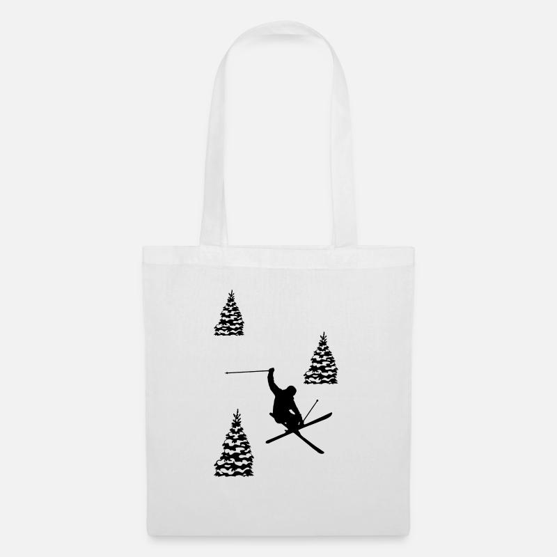ski - Sac en tissu - blanc