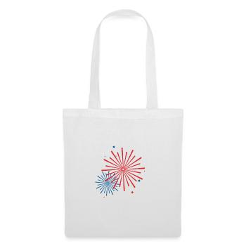 feu d'artifice - Sac en tissu - blanc - Devant