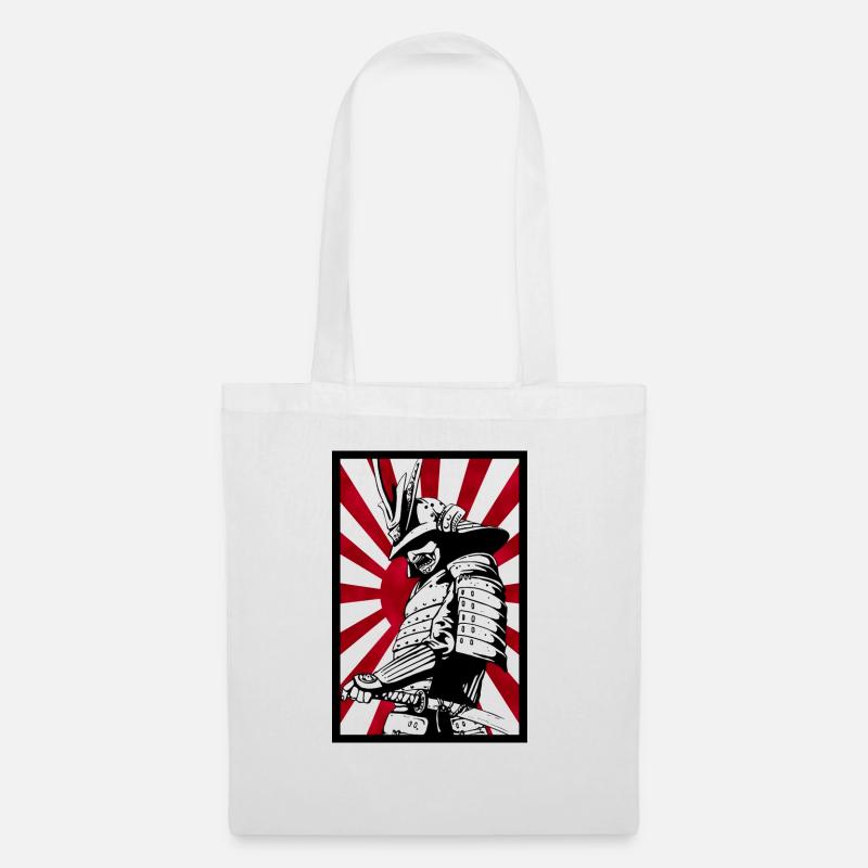 Japan Samurai - Stoffbeutel - Weiß