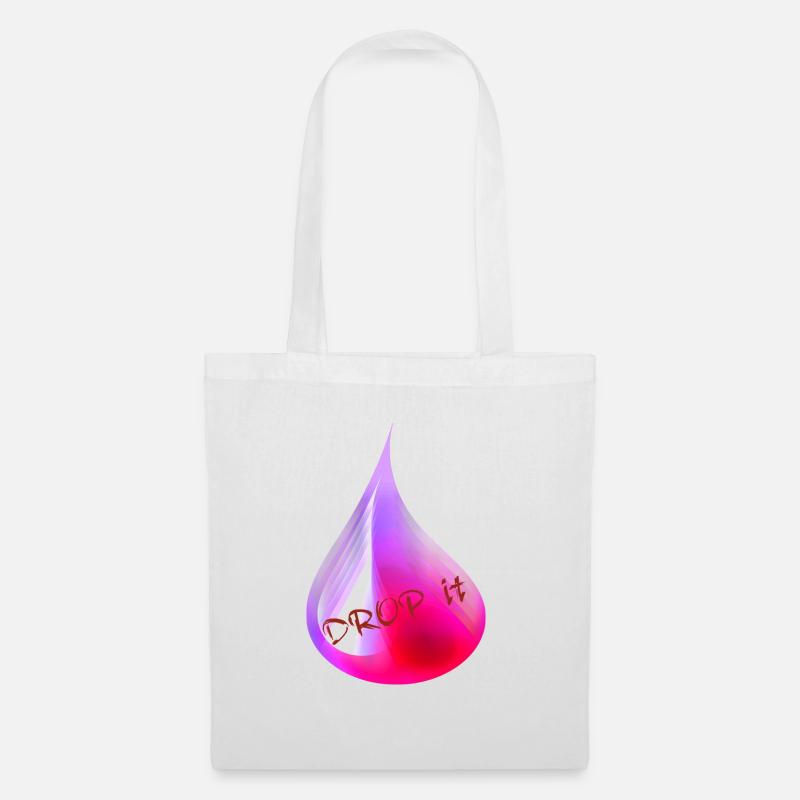 Drop it / just let go of problems :-)) RED - Tote Bag - white