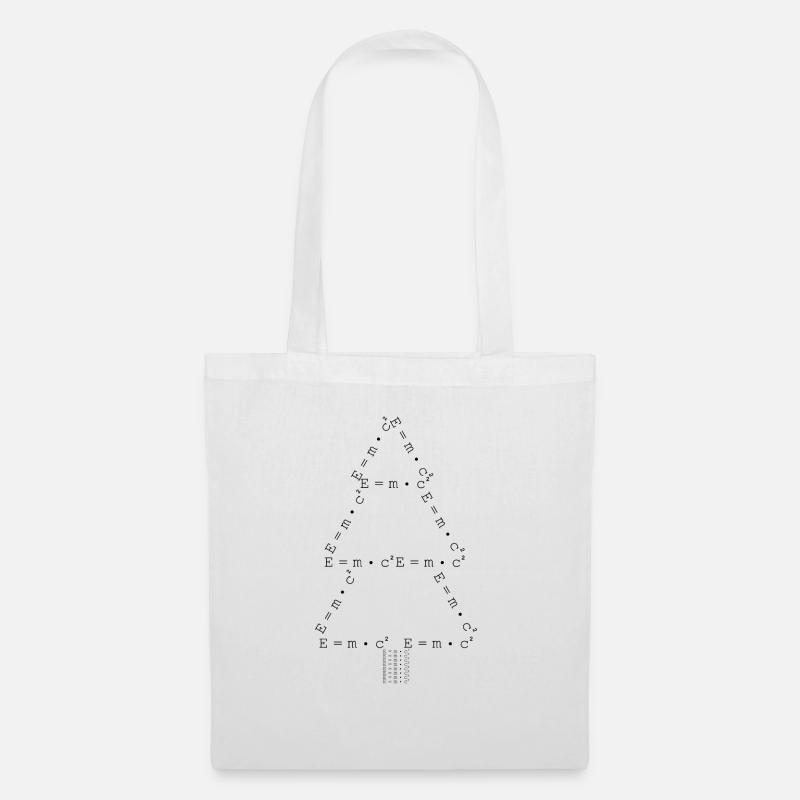 E=m*c² - Tannenbaum - Physik - Weihnachten - Stoffbeutel - Weiß
