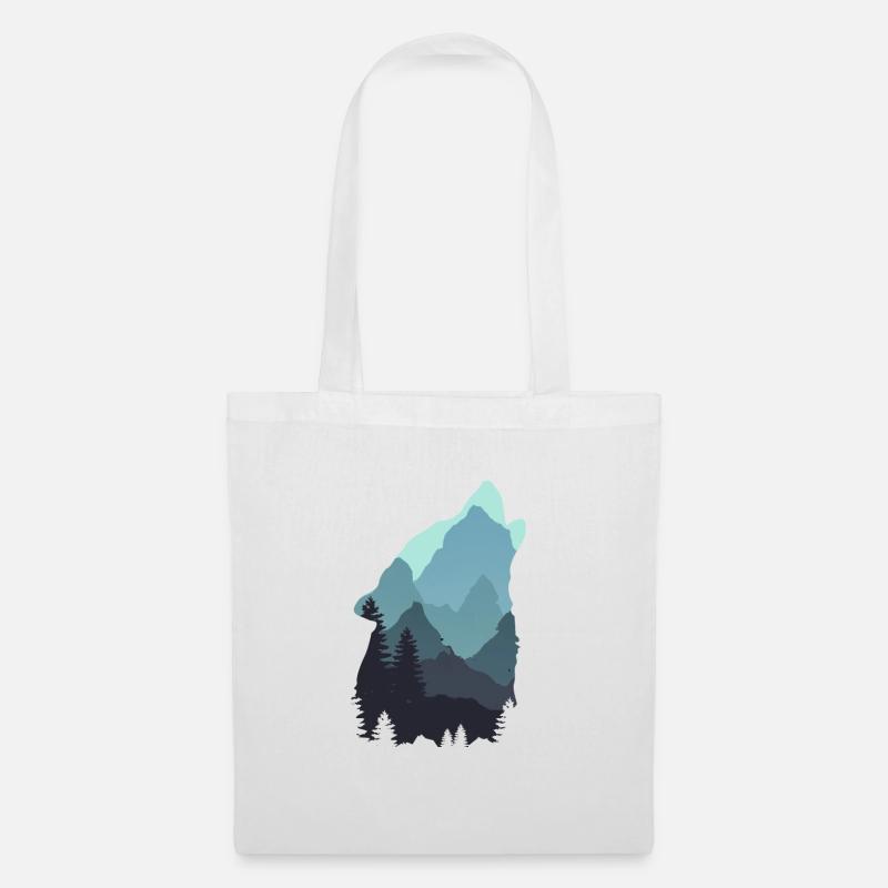 Wolf - Tote Bag - white