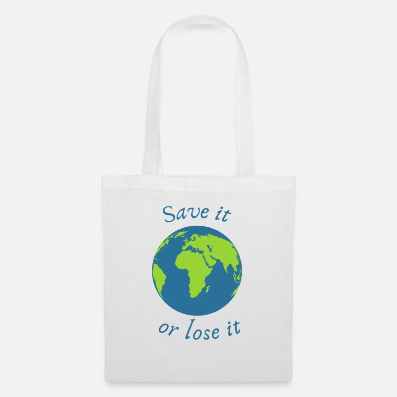 save it or loose it - Stoffbeutel - Weiß