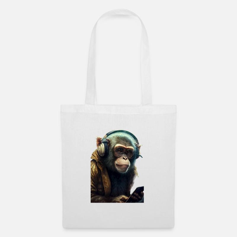 Monkey - Tote Bag - white