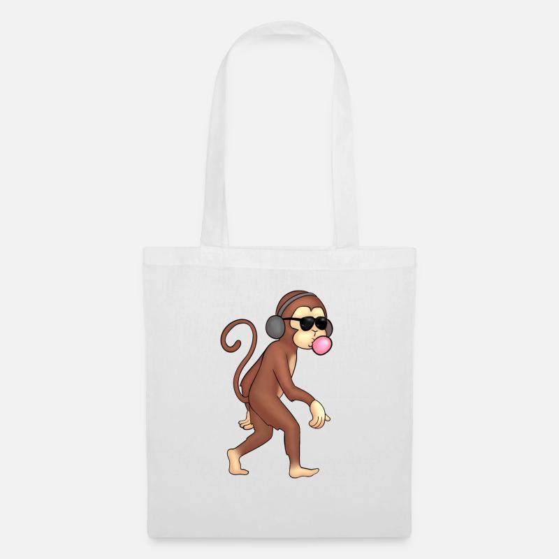 Monkey - Tote Bag - white