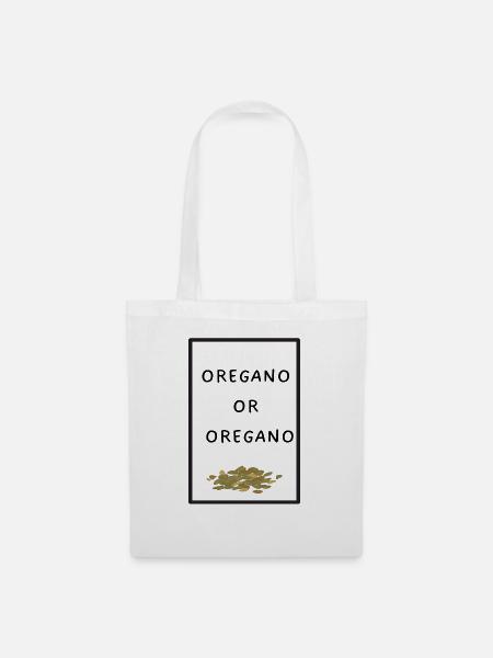 Oregano oder Oregano - Kräuter - Stoffbeutel - Weiß