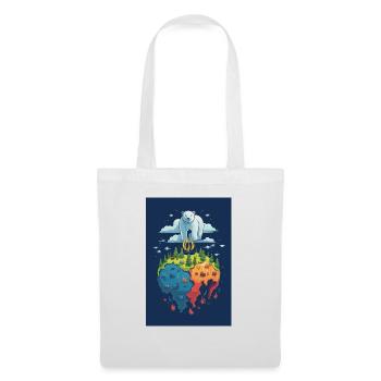 Sweet Planet Earth Design Changement climatique - Sac en tissu - blanc - Devant