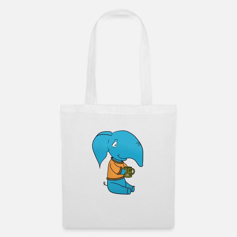 Elephant Tea - Tote Bag - white
