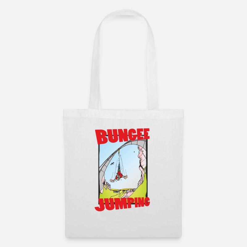 Bungee Jumping - Stoffbeutel - Weiß