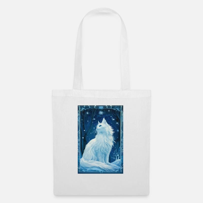 Cloudtail Cloud Tail Mucha 1920s White Cat - Tote Bag - white