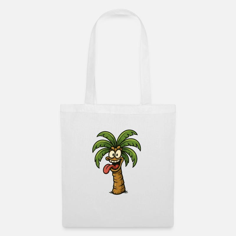 Crazy Palm Tree - Tote Bag - white