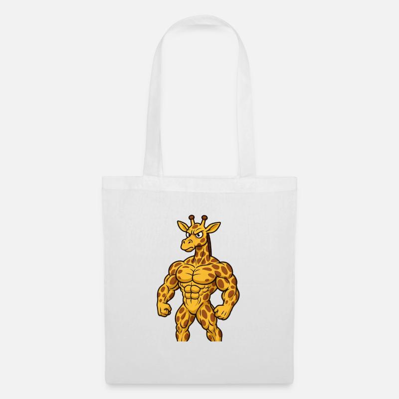 Die etwas andere Giraffe - Stoffbeutel - Weiß